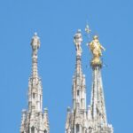 教会の尖塔の像